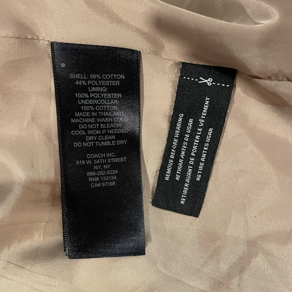 XS Coach Fall Plaid Jacket - Picture 4 of 4